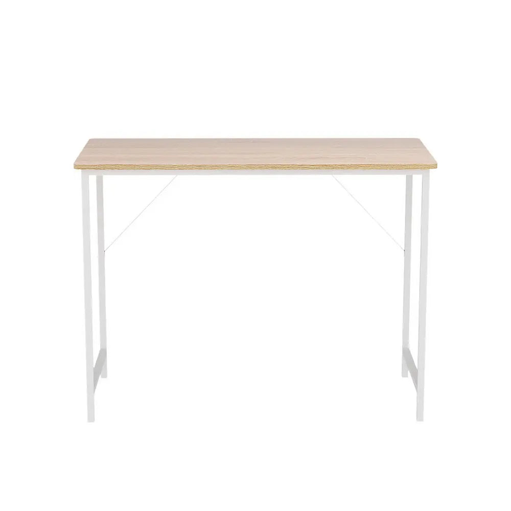 Artiss Computer Desk Oak 100CM Chez Guru