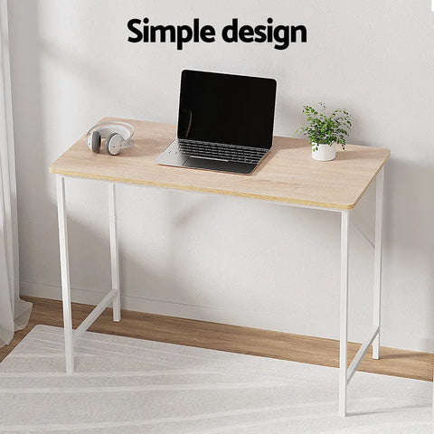 Artiss Computer Desk Oak 100CM Chez Guru