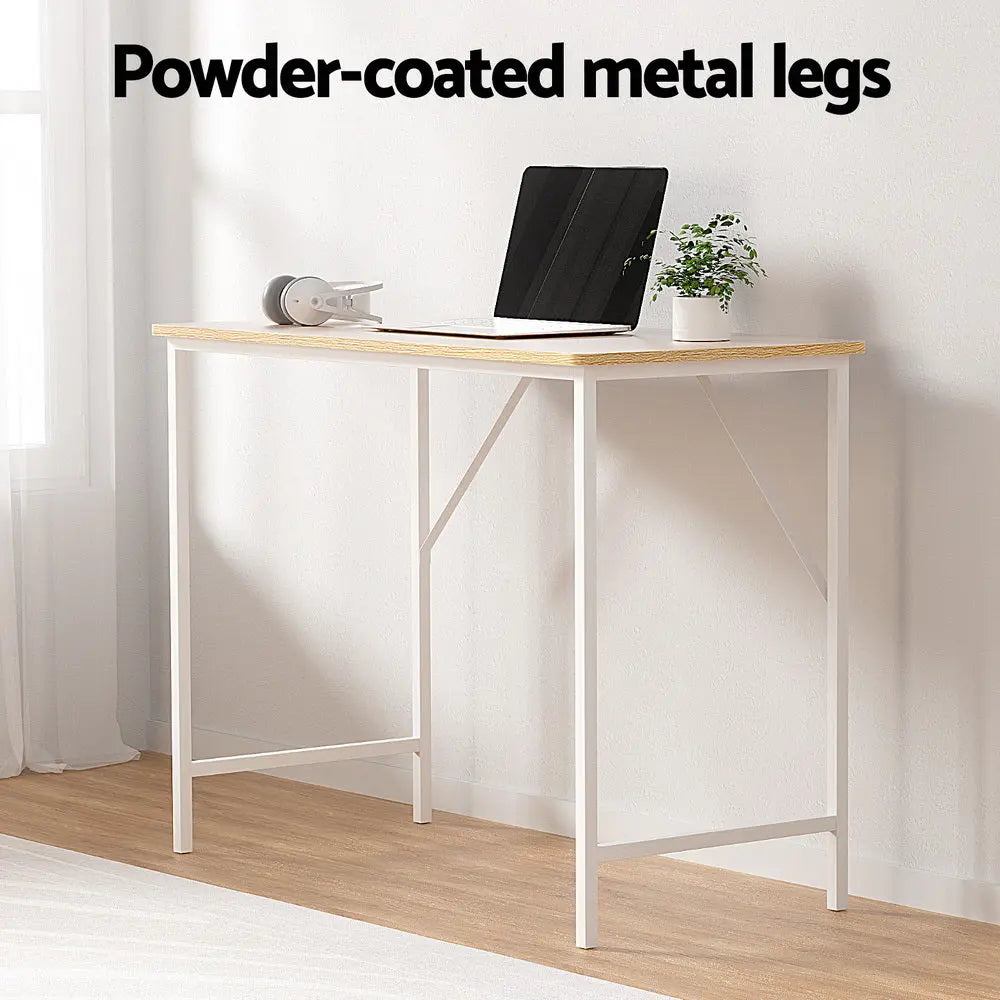 Artiss Computer Desk Oak 100CM Chez Guru