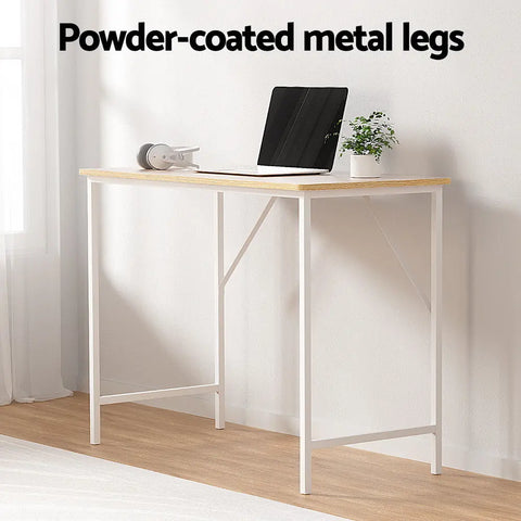 Artiss Computer Desk Oak 100CM Chez Guru