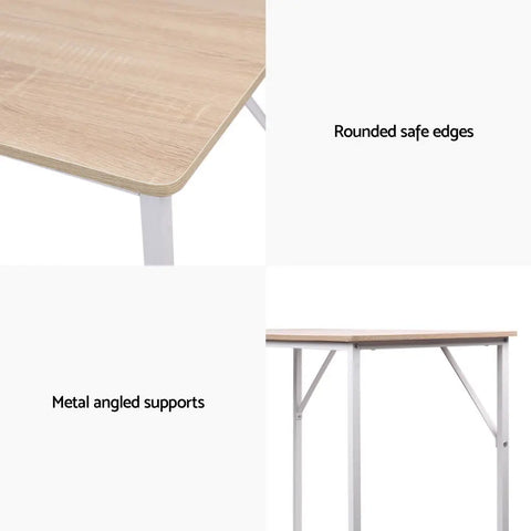 Artiss Computer Desk Oak 100CM Chez Guru