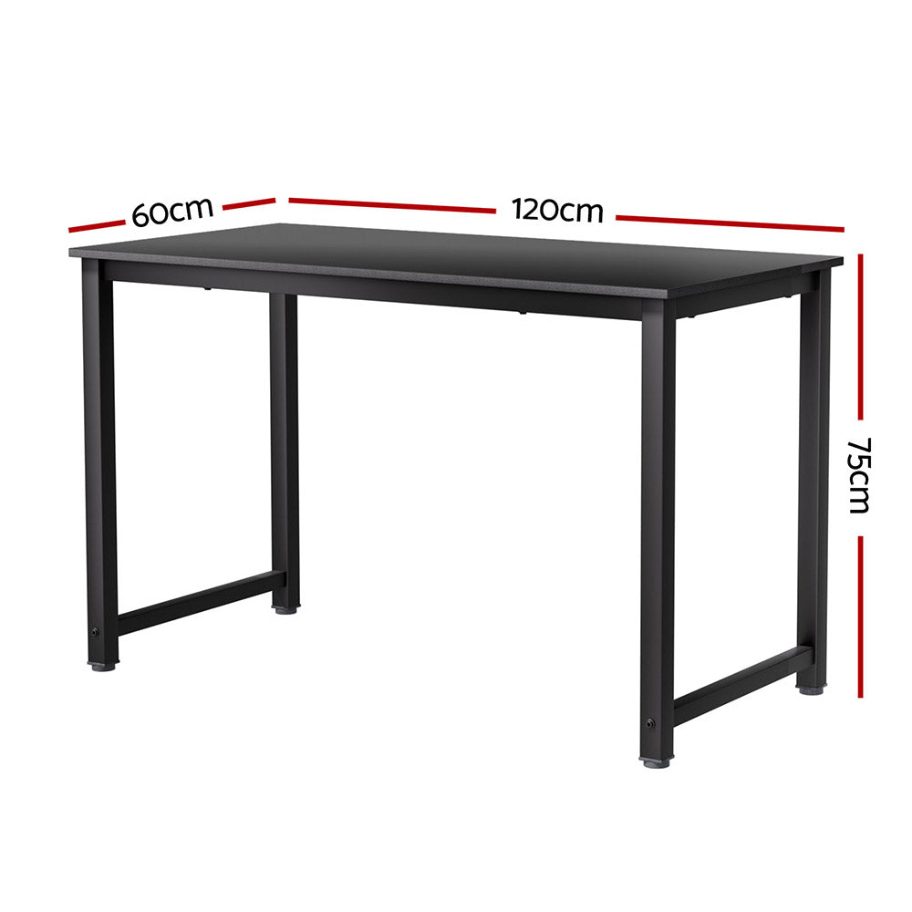 Artiss Computer Desk Home Office Study Table Black 120CM Chez Guru