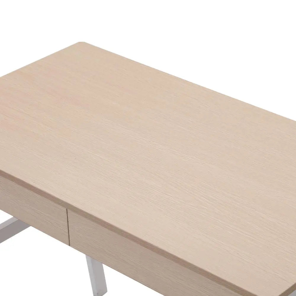Artiss Computer Desk Drawer Cabinet Oak 100CM Chez Guru