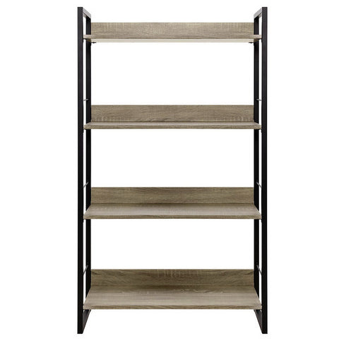Artiss Bookshelf 4 Tiers - NOE Black and Oak Chez Guru