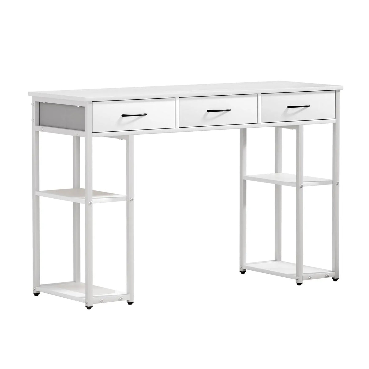 Artiss Computer Desk Drawer Shelves Study Table 120CM White Chez Guru