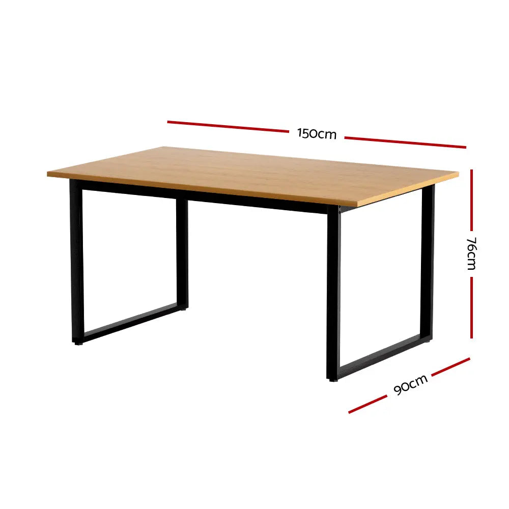 Artiss Dining Table 6 Seater Kitchen Cafe Rectangular Wooden Table 150CM Chez Guru