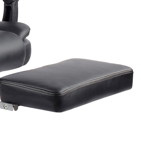 Artiss 8 Point Massage Office Chair PU Leather Footrest Black Chez Guru