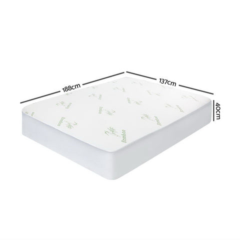 Giselle Bedding Mattress Protector Bamboo Double Chez Guru