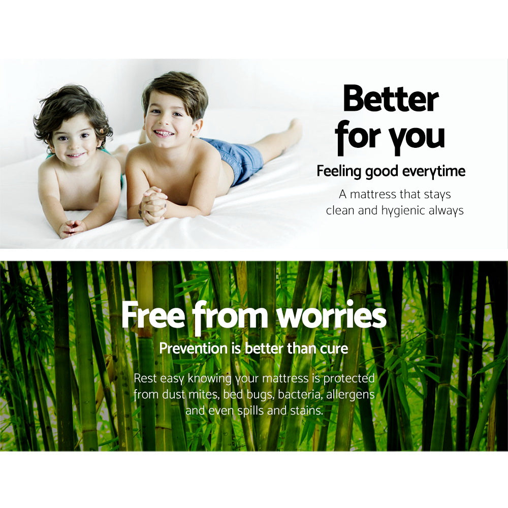 Giselle Bedding Mattress Protector Bamboo Queen Chez Guru