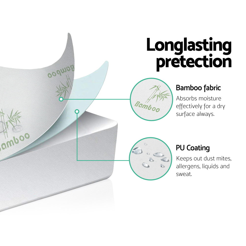 Giselle Bedding Mattress Protector Bamboo Queen Chez Guru