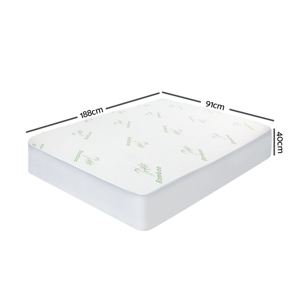 Giselle Bedding Mattress Protector Bamboo Single Chez Guru