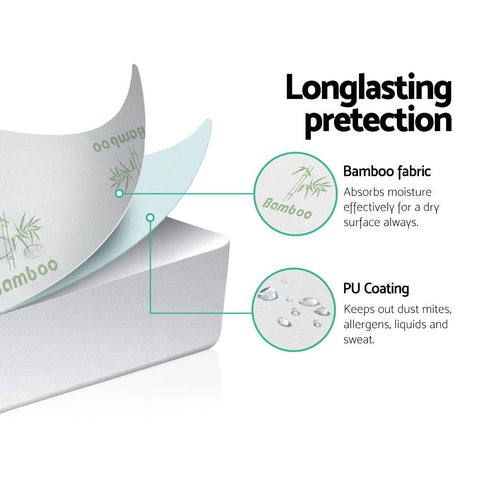 Giselle Bedding Mattress Protector Bamboo Single Chez Guru