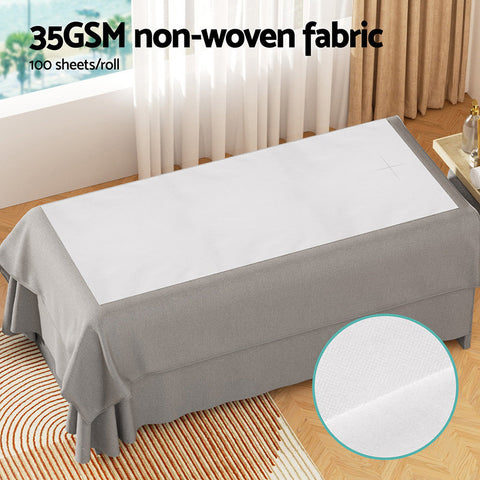 Zenses 80cm X 180cm Massage Table Cover 2 Rolls 100 Pieces Chez Guru