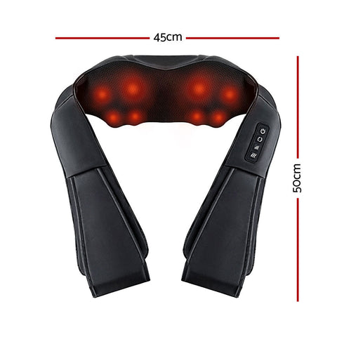 Livemor 8 Massage Nodes Neck Massager Heated Chez Guru
