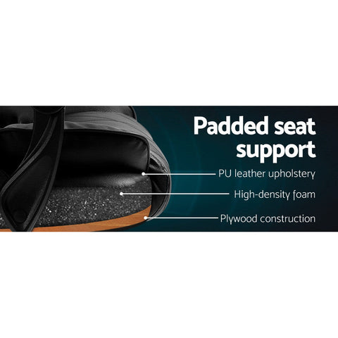Artiss Executive Office Chair Leather Recliner Black Chez Guru