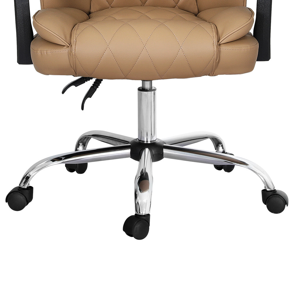 Artiss Executive Office Chair Leather Recliner Espresso Chez Guru