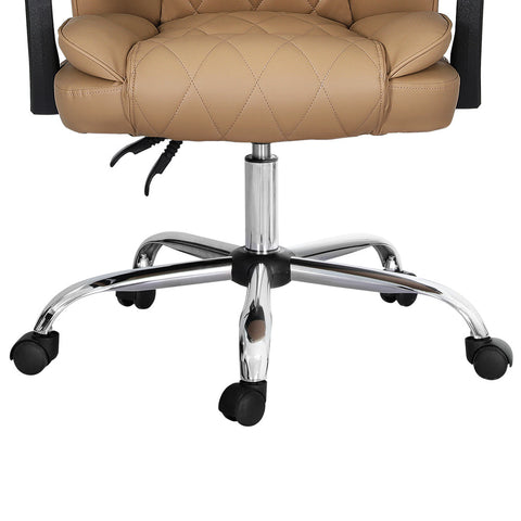 Artiss Executive Office Chair Leather Recliner Espresso Chez Guru