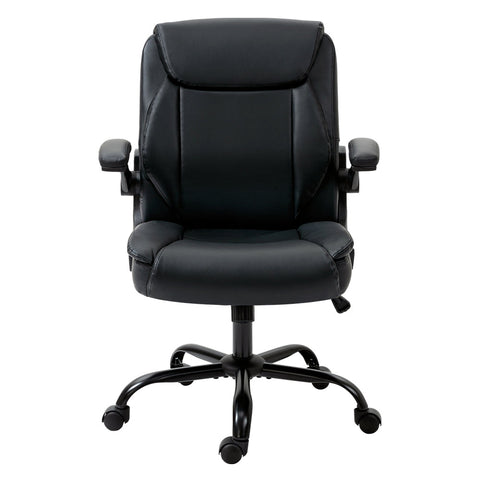 Artiss Executive Office Chair Mid Back Black Chez Guru
