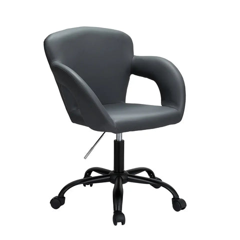 Artiss Office Chair Mid Back Grey Chez Guru