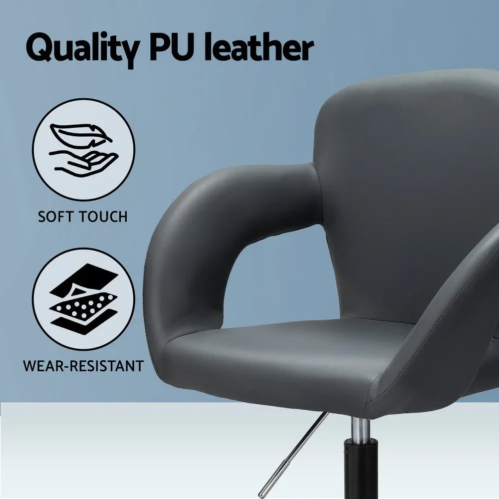 Artiss Office Chair Mid Back Grey Chez Guru