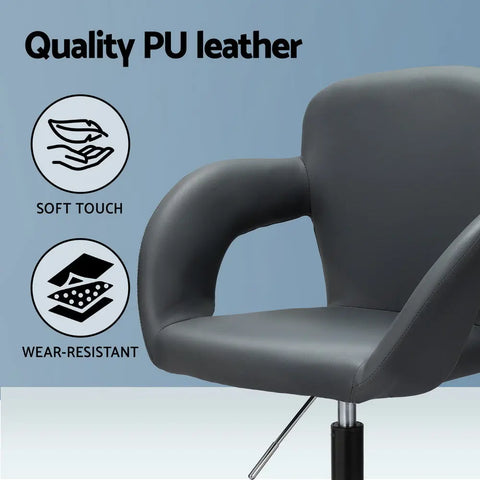 Artiss Office Chair Mid Back Grey Chez Guru