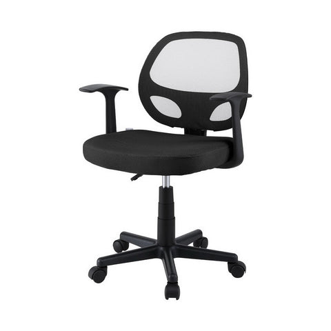 Artiss Mesh Office Chair Computer Gaming Desk Chairs Work Study Mid Back Black Chez Guru
