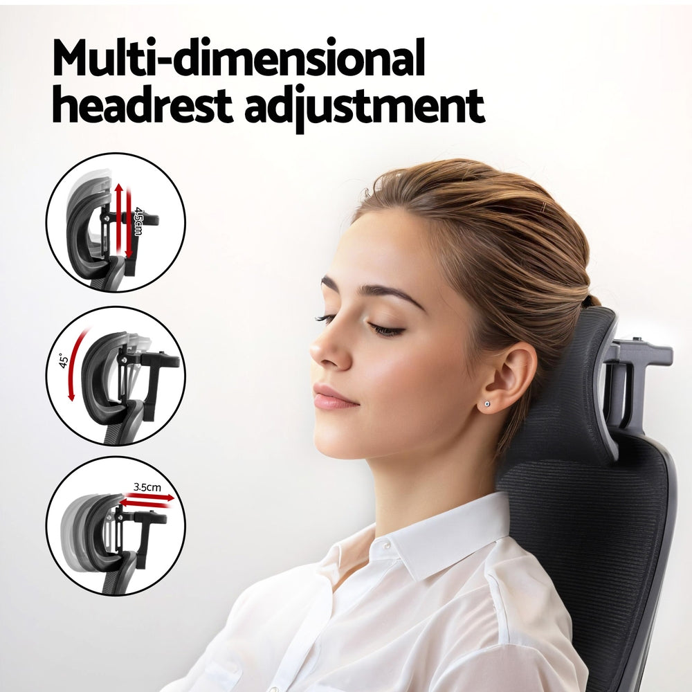 Artiss Ergonomic Office Chair Mesh Chairs Black Chez Guru
