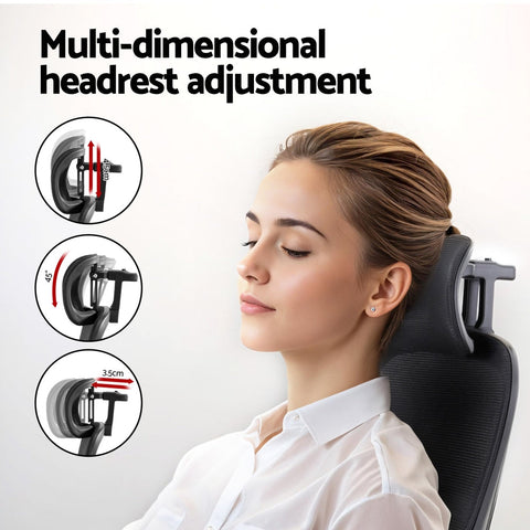 Artiss Ergonomic Office Chair Mesh Chairs Black Chez Guru