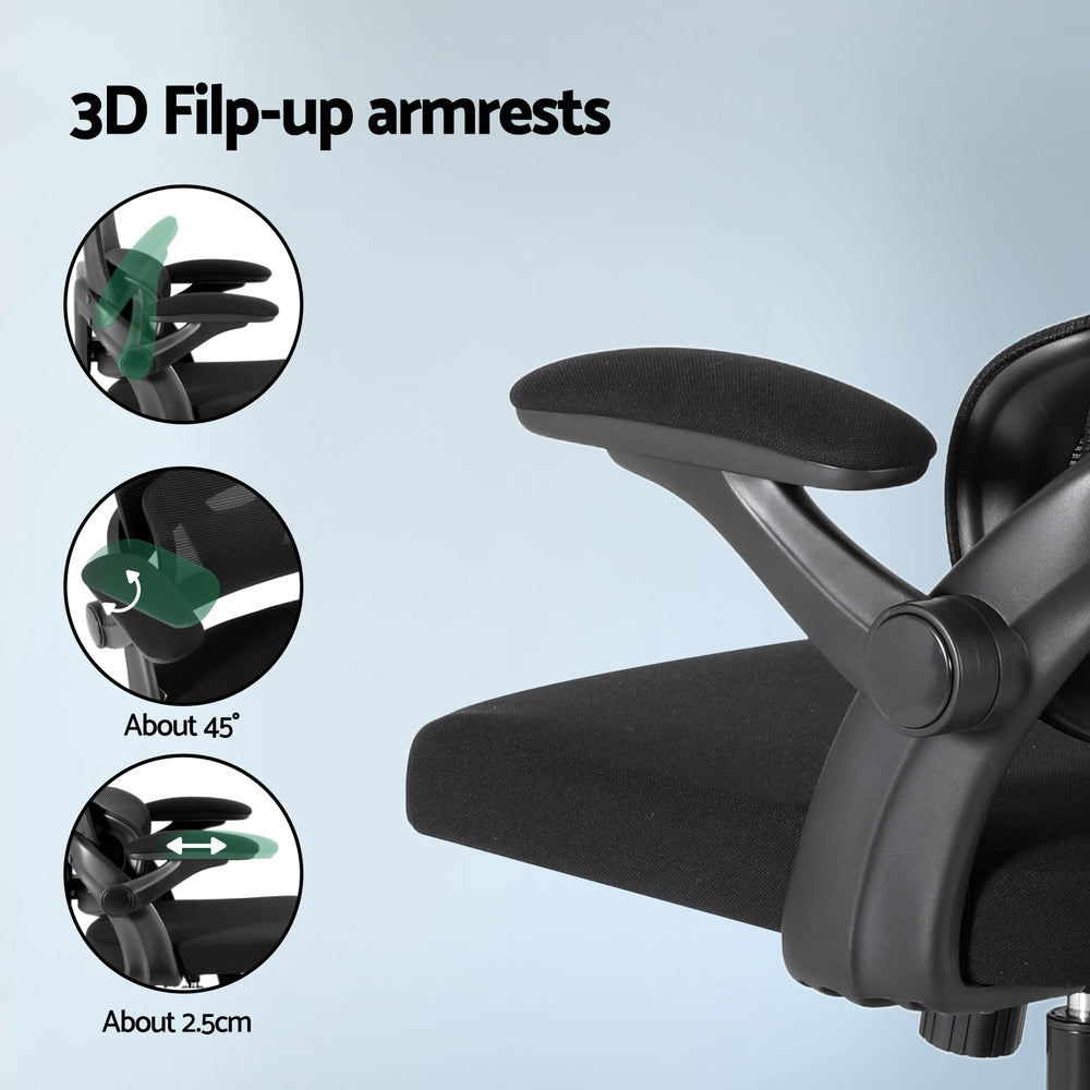 Artiss Ergonomic Office Chair Mesh Chairs Black Chez Guru