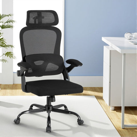 Artiss Ergonomic Office Chair Mesh Chairs Black Chez Guru