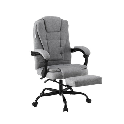 Artiss Office Chair Executive Fabric Seat Racing Computer Desk Chairs Footrest Chez Guru