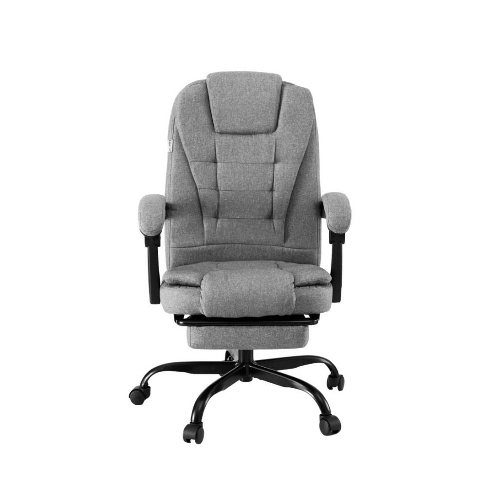 Artiss Office Chair Executive Fabric Seat Racing Computer Desk Chairs Footrest Chez Guru