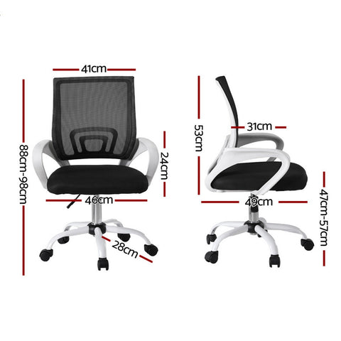 Artiss Office Chair Mesh Computer Gaming Desk Chairs Work Study Mid Back Chez Guru