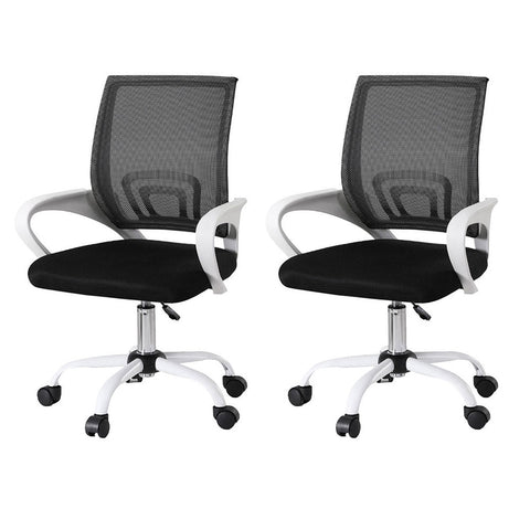 Artiss 2x Office Chair Mesh Computer Gaming Desk Chairs Work Study Mid Back Chez Guru