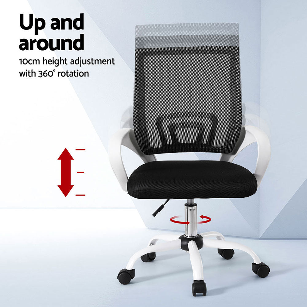 Artiss 2x Office Chair Mesh Computer Gaming Desk Chairs Work Study Mid Back Chez Guru