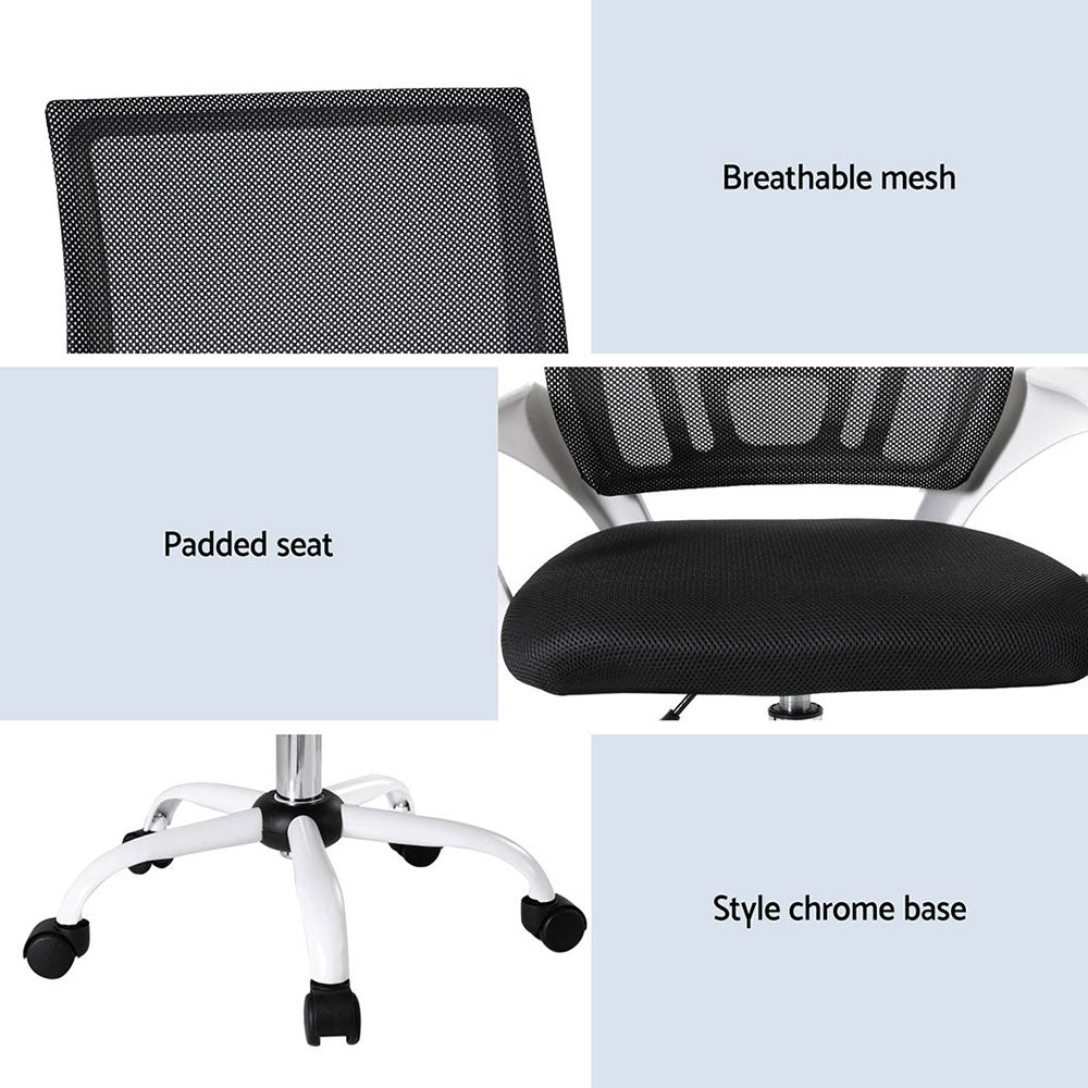 Artiss 2x Office Chair Mesh Computer Gaming Desk Chairs Work Study Mid Back Chez Guru