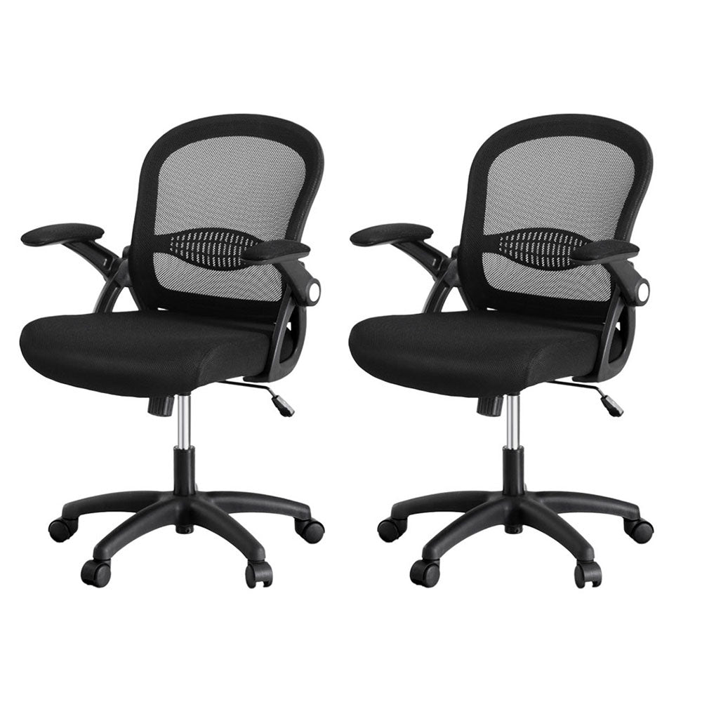 Artiss 2x Mesh Office Chair Computer Gaming Desk Chairs Work Study Mid Back Chez Guru