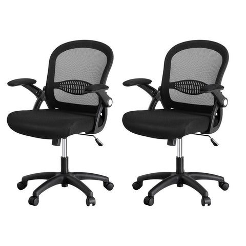 Artiss 2x Mesh Office Chair Computer Gaming Desk Chairs Work Study Mid Back Chez Guru
