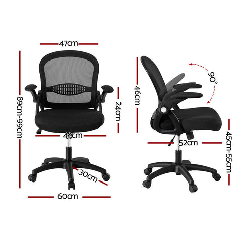 Artiss 2x Mesh Office Chair Computer Gaming Desk Chairs Work Study Mid Back Chez Guru