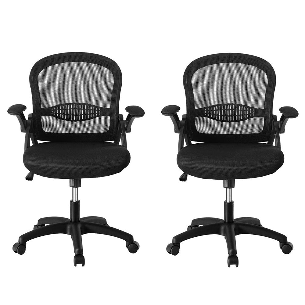 Artiss 2x Mesh Office Chair Computer Gaming Desk Chairs Work Study Mid Back Chez Guru
