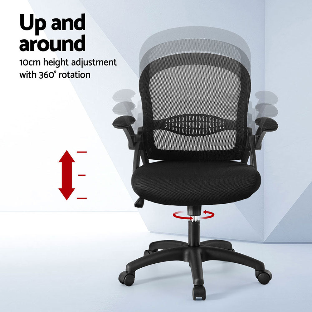 Artiss 2x Mesh Office Chair Computer Gaming Desk Chairs Work Study Mid Back Chez Guru