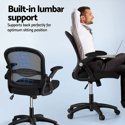 Artiss 2x Mesh Office Chair Computer Gaming Desk Chairs Work Study Mid Back Chez Guru