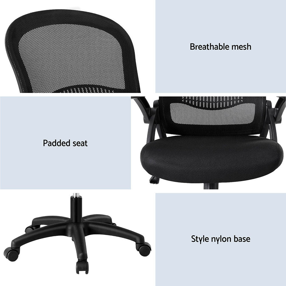 Artiss 2x Mesh Office Chair Computer Gaming Desk Chairs Work Study Mid Back Chez Guru