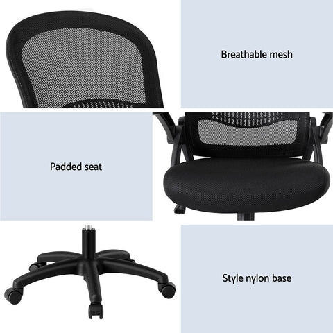 Artiss 2x Mesh Office Chair Computer Gaming Desk Chairs Work Study Mid Back Chez Guru