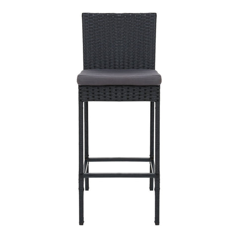 Gardeon 2-Piece Outdoor Bar Stools Dining Chair Bar Stools Rattan Furniture Chez Guru