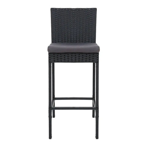 Gardeon 4-Piece Outdoor Bar Stools Dining Chair Bar Stools Rattan Furniture - Chez Guru