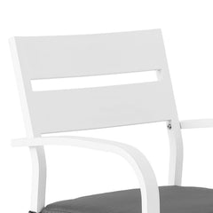 Gardeon Outdoor Bar Set Stools 3-Piece Dining Chairs Table Patio Aluminium Bistro Set Chez Guru