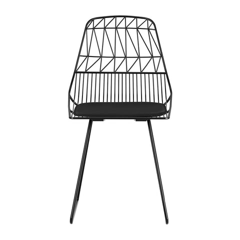 Gardeon 2PC Outdoor Dining Chairs Steel Lounge Chair Patio Garden Furniture Chez Guru