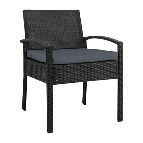 Gardeon Outdoor Dining Chairs Patio Furniture Rattan Lounge Chair Cushion Felix Chez Guru
