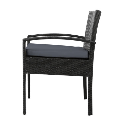 Gardeon Outdoor Dining Chairs Patio Furniture Rattan Lounge Chair Cushion Felix Chez Guru